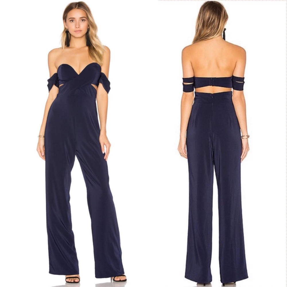 House of Harlow 1960 Navy Jumpsuit